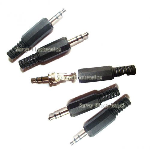 10pcs 3.5mm Stereo Audio Male Plug Jack Adapter Audio Connector Booted Headphone