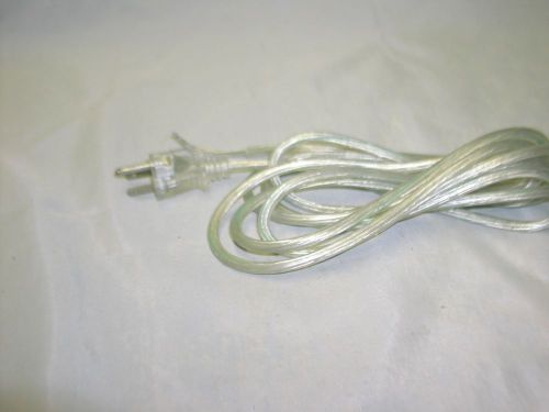 10 New Silver Universal 18 AWG 3 Conductor 9 ft Electric Cord with 3 Prong Plug