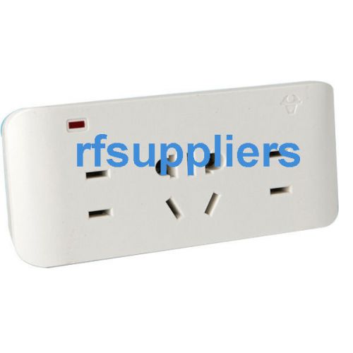 IEC Multipurpose 4 Outlet AC Power Strip Socket Adaptor Wireless Converter 3Pin