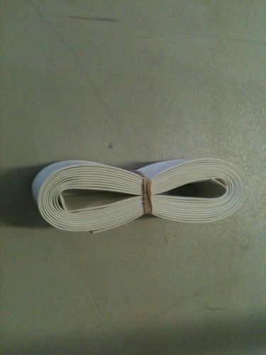 1&#034; id / 25mm thermosleeve white polyolefin 2:1 heat shrink tubing - 50&#039; section for sale