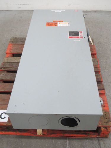 CUTLER HAMMER DH326NGK FUSIBLE 600A 120/240V-AC 3P DISCONNECT SWITCH B365468