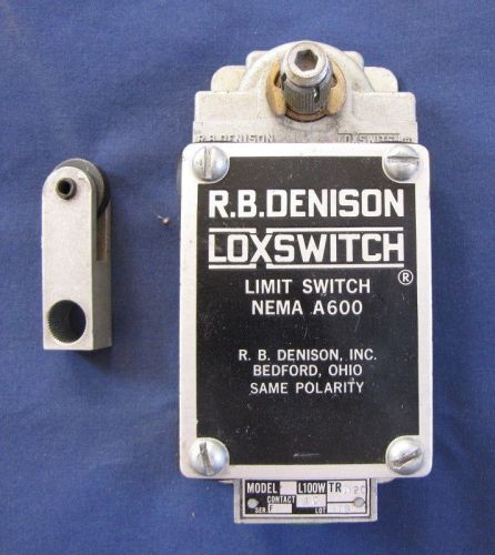 R.B. Denison Lox-Switch Type L Mill Limit Switch L100 L100WTRN2C - Config 40