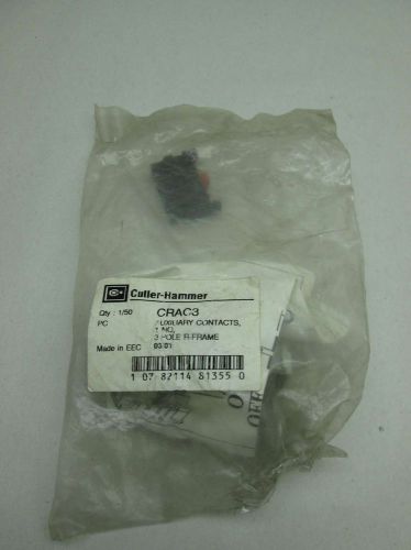 NEW CUTLER HAMMER CRAC3 1NO AUXILIARY CONTACT FOR ROTARY SWITCH D381521