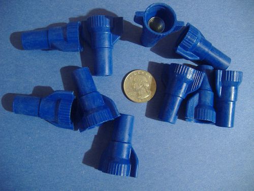 LOT OF 10 GARDNER BENDER LARGE BLUE WINGGARD WIRE CONNECTORS  MADE IN USA