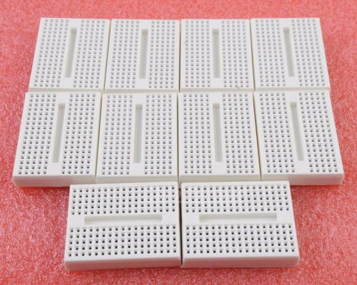 10pcs Solderless Prototype Breadboard 170 Tie-points for Arduino Shield White