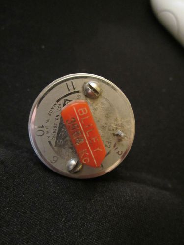 Vintage wwii quartz crystal bliley electric variable 3504kc frequency vf2 red #1 for sale