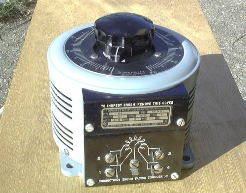 Powerstat Variac Type 126 120V in 0-140 out 15A 2.1 kVA Smooth Operation