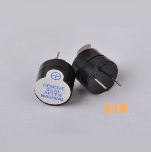 10* 5v Active Buzzer Magnetic Long Continous Beep Tone Alarm Ringer 12mm