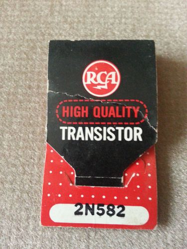 RCA high quality transistor 2N582