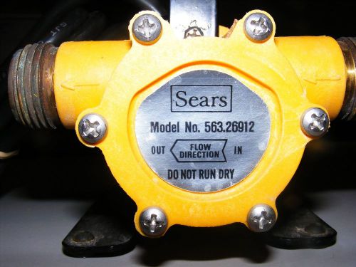 Vintage Sears Handy water pump 563.26912 electric motor