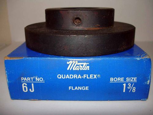Martin quadra flex coupling flange nib part #6j, bore size 1 3/8&#034; for sale