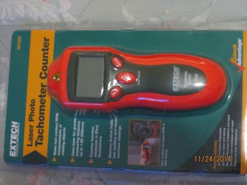 Extech laser photo tachometer counter 461920 new in box for sale