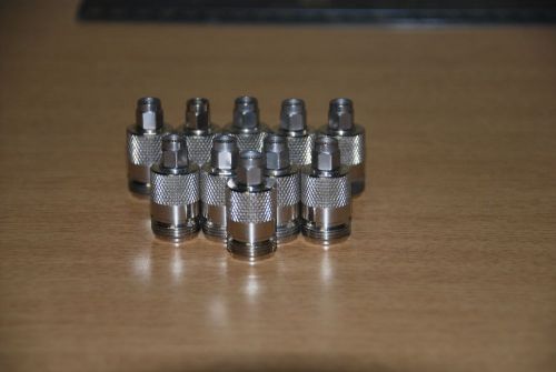 LOT OF 10 TYPE N FEMALE TO SMA MALE STRAIGHT ADAPTER 11 GHZ 50? WIFI