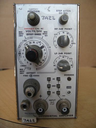 Tektronix 7A22 Differential Amplifier Plug-in Module (used)