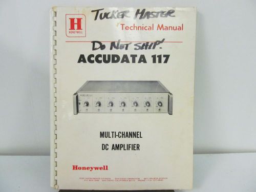 Honeywell Accudata 117 Multi-Channel DC Amplifier Instruction Manual