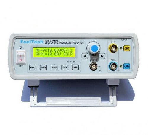 10mhz dual channel dds function signal generator source frequency cymometer for sale