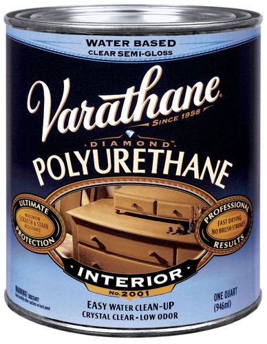 Varathane 200141 1 quart semi-gloss interior water-based diamond polyurethane fi for sale