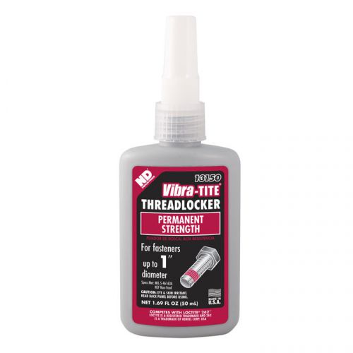 Vibra-tite permanent strength red threadlocker anaerobic 50ml 13150 for up to 1&#034; for sale