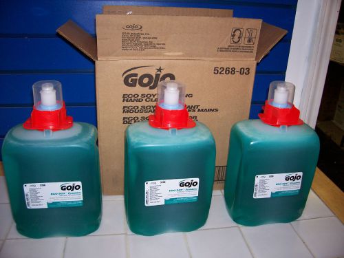 GOJO 5268-3 ECO-SOY FOAMING HAND CLEANER CASE OF 3 2L REFILLS  8/2014