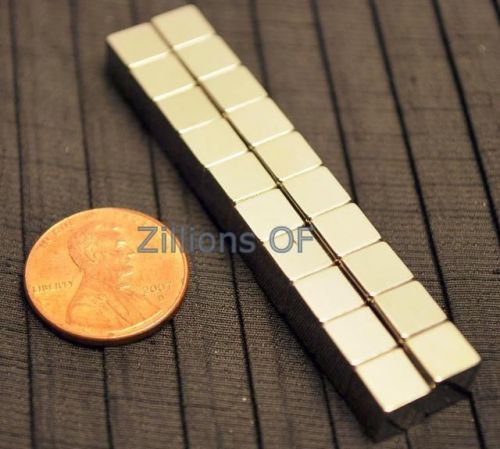20 Neodymium Magnets 1/4 x 1/4 x 1/4 Block Magnet N40