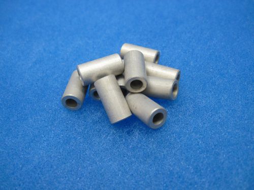 (10) aluminum round spacers: #8 (5/8&#034; long x 5/16&#034; od); hh smith/abbatron 9390j for sale
