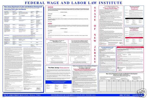 New Jersey (NJ) All-In-One Labor Law Poster