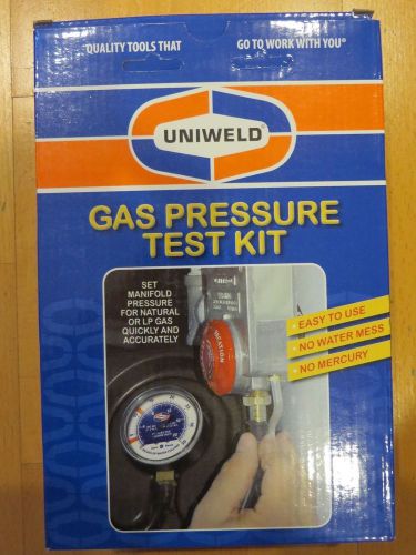 45503 Uniweld Gas Pressure Test Kit Set Manifold Pressure for Natural or LP Gas