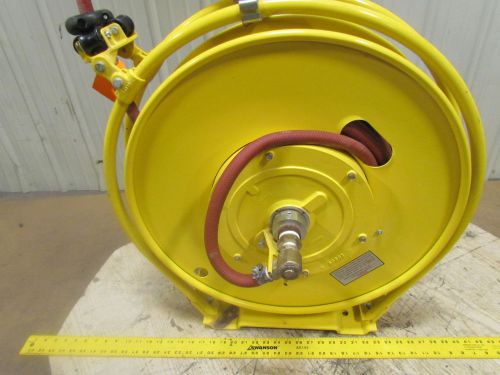 Aero-motive pow-r-matic 200psi hose reel 1/2&#034;id 50&#039; spring return heavy-duty for sale