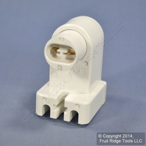 Leviton white ho vho t8 t12 fluorescent lamp holder light socket plunger 464 for sale