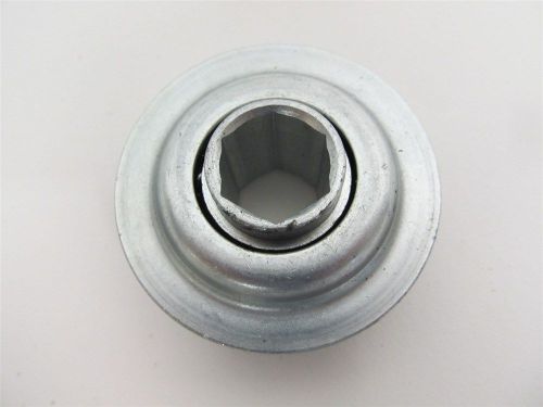 18mm Hex x 2.270&#034; Flanged Conveyor Roller End Bearing