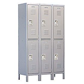 New extra wide double tier lockers 45&#034;w x 72&#034;h x 18&#034;d for sale