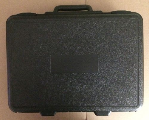 NEW Black Plastic Carrying Case (LxWxH) 15 x 10.5 x 4.5” Two Latch with Handle