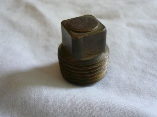 PLUG  BRASS  1/2&#034; MIP  Pipe Size - This item is NOS