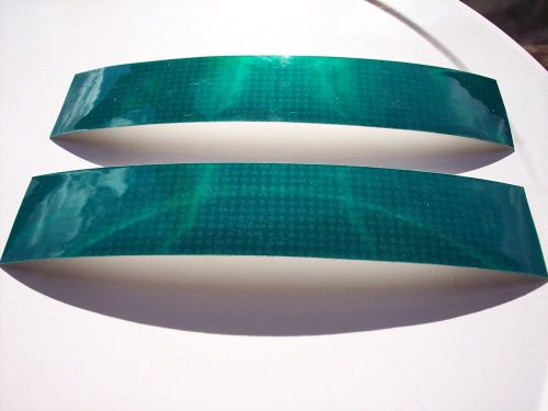 Reflective tape  emerald green ~ 2 strips for sale