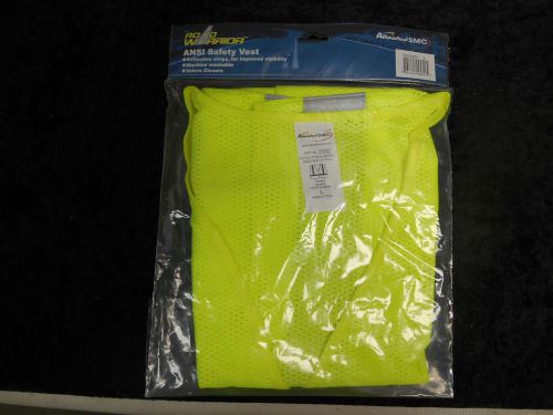 New ansi class 2 level 2 safety vest 2&#034; reflective tape sz large 100% polyester for sale