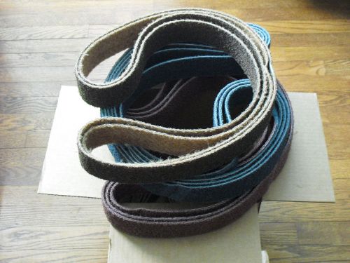 (2) 1&#034; x 30&#034; Sanding Belts Surface Conditioning - Course Grade