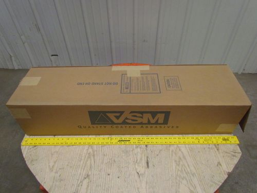 Vsm abrasives wide sandpaper sanding belts 220 grit 37x103&#034; vitex paper 6pcs for sale
