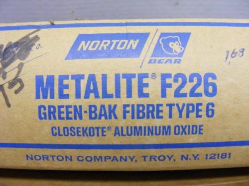 25 NORTON METALITE F226 Fibre DISCS - 9-1/8&#034; DIAMETER X 7/8&#034; Coated Abrasive