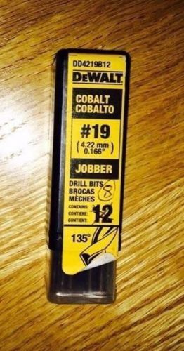 DEWALT #19 Wire Cobalt Jobber Length Drill Bit (8-Pack)