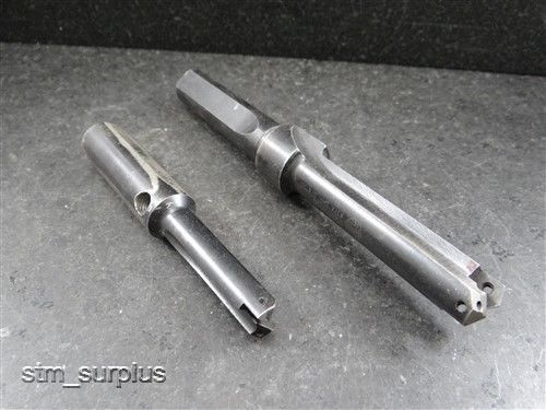 Pair of coolant fed indexable spade drills 3/4&#034; shank amec for sale