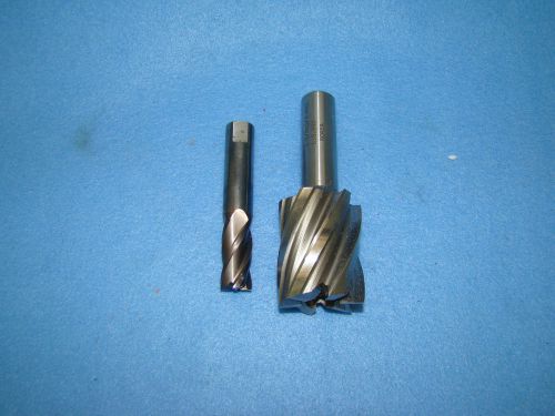 HSS End Mill 3/4 x 1 5/8, 6 flute and 5/8, 4 flute end mill