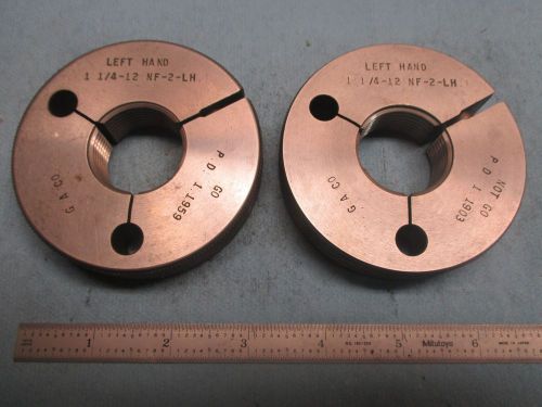 1 1/4 12 NF2 LEFT HAND THREAD RING GAGE 1.250 P.D.&#039;S = 1.1959 &amp; 1.1903 LH TOOLS