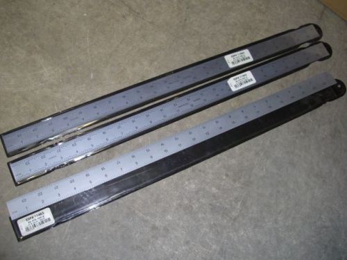 Fowler 24&#034; 4r rigid precert tempered steel ruler rule 52-413-024-0 for sale