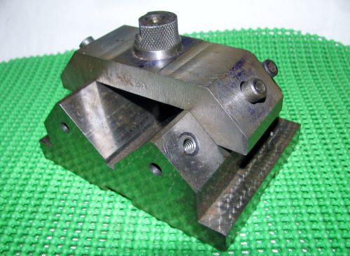 Machinist v block tool fixture w/ clamp. milling, drilling, holder  (c-6 cond) for sale