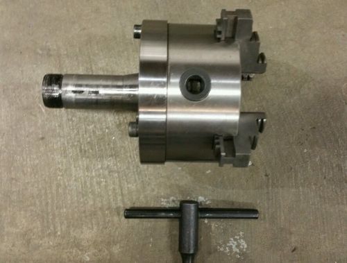 5&#034; 4-JAW SELF-CENTERING LATHE CHUCK with 5C Shank,Extra Jaws  - RARE