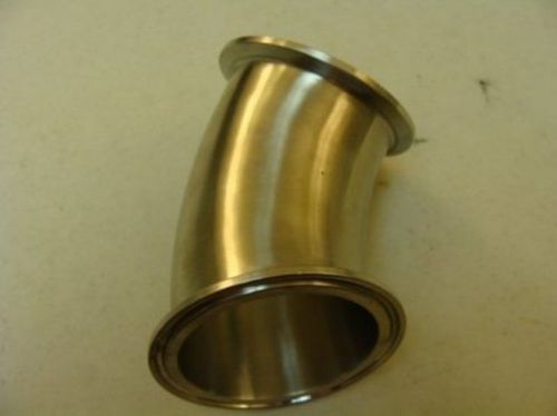 11533 New-No Box, Tri-Clover 911234 Sanitary Pipe Fitting, 45 degree Elbow