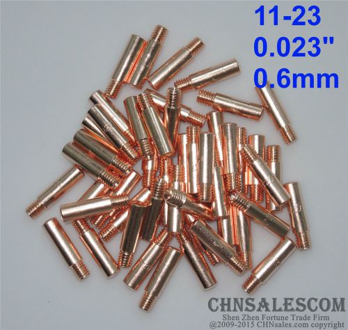 50 pcs tweco mini#1 &amp; lincoln magnum 100l welding gun contact tips 11-23  0.023&#034; for sale