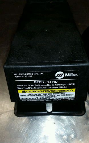 Miller RFCS-14 HD Tig Welding Foot Pedal