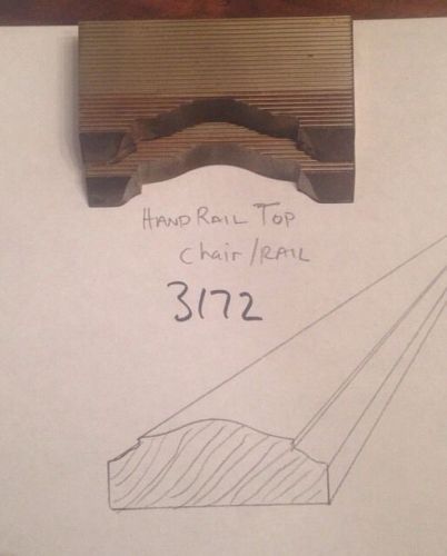 Lot 3172 Chair Rail Moulding Weinig / WKW Corrugated Knives Shaper Moulder
