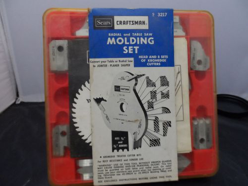SEARS/CRAFTSMAN 9-3217 MOLDING SET 7&#034; NEW IN OPEN PACKAGE!!